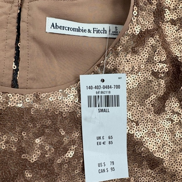 Abercrombie & Fitch Gold Sequin Blouse - Picture 2 of 3